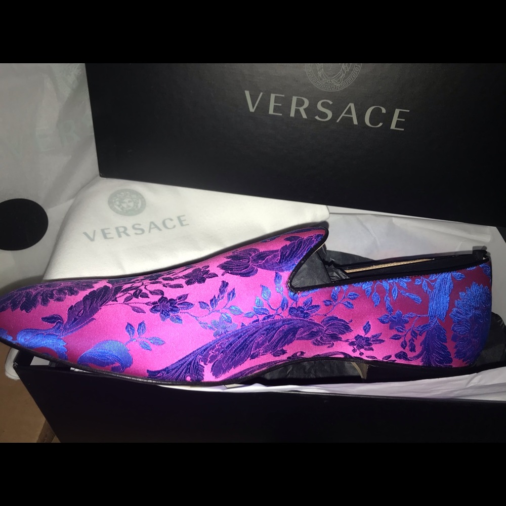 Versace Pantofola tessuto Jacquard Barocco shoes